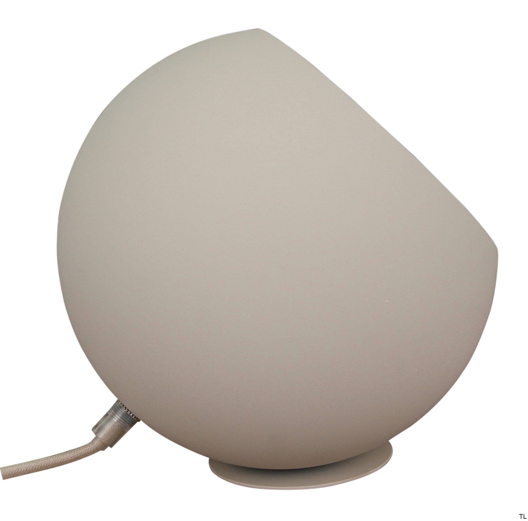 Occhio tafellamp van Chericoni, Ø 20 cm, crème, metaal en ijzer, ideale sfeerlamp voor moderne en tijdloze woonstijlen.