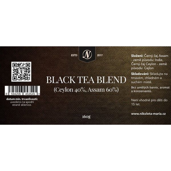 Black Tea Blend – (Ceylon 40 % / Assam 60 %) 160g