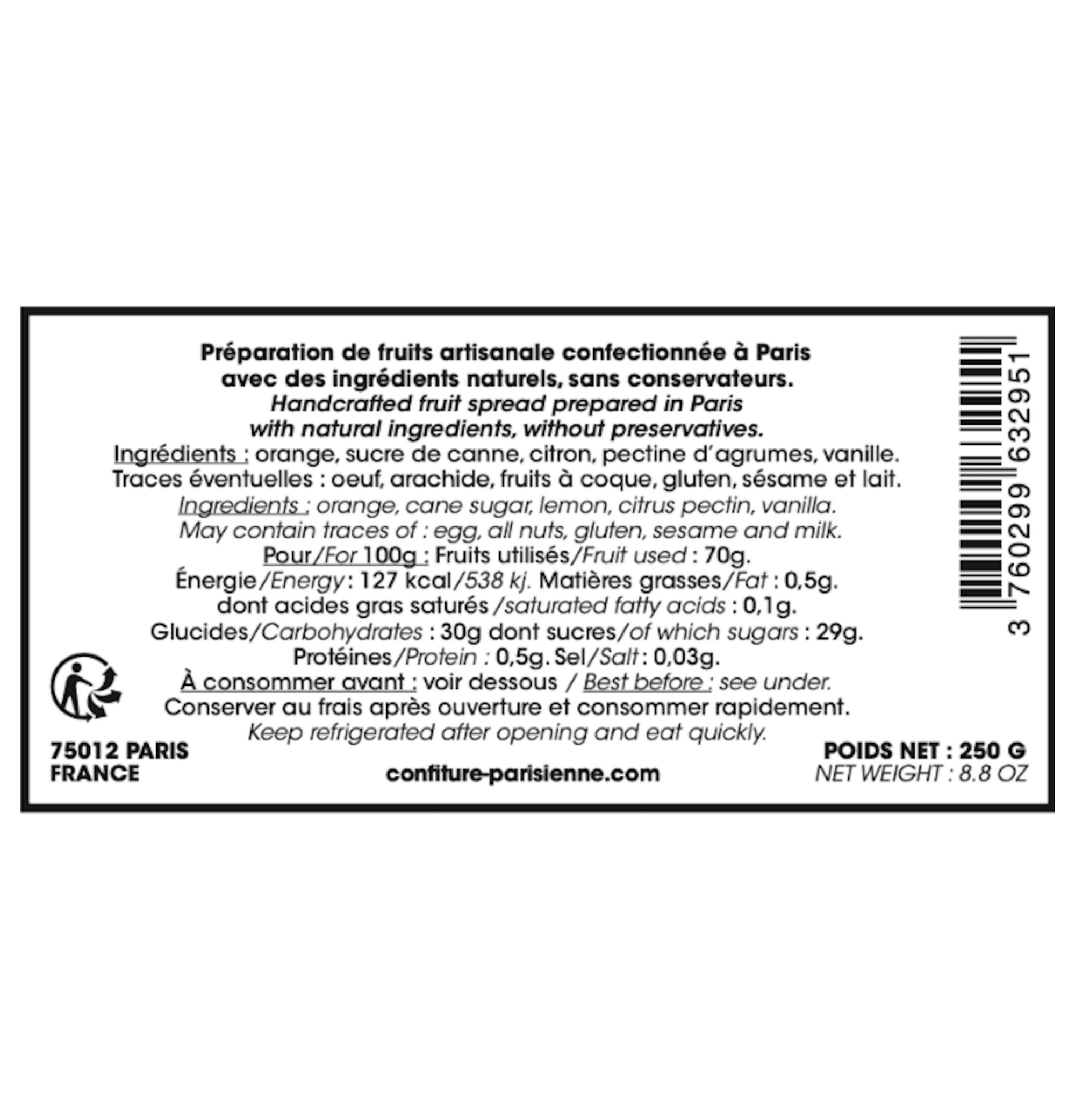 Wortel Passie Lot - Sinaasappel Vanille - 2 X 250G