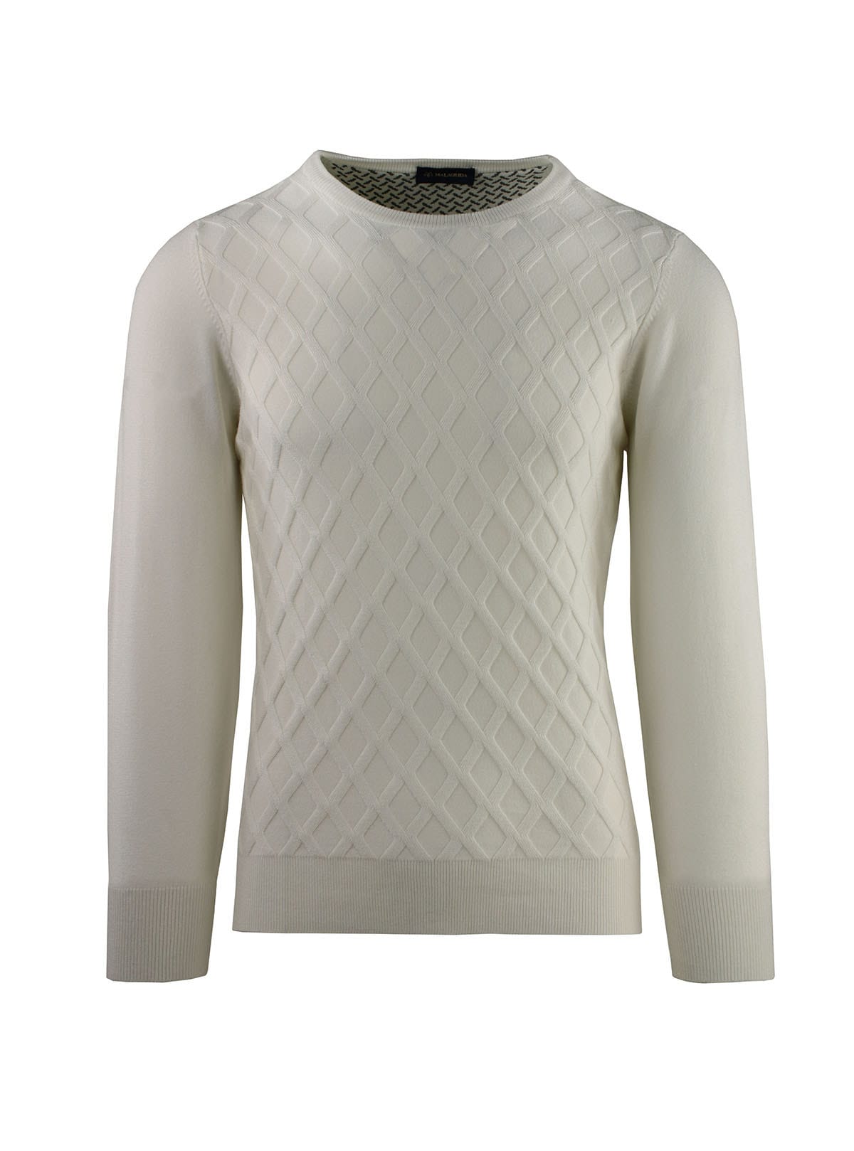 DIAMOND PATTERN CREW NECK