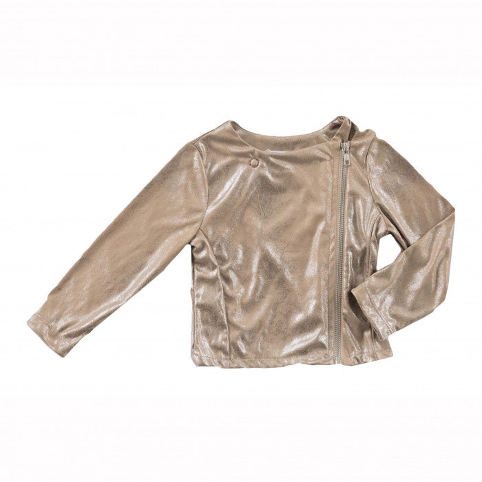 LAMINATED ECO-LEATHER JACKET
