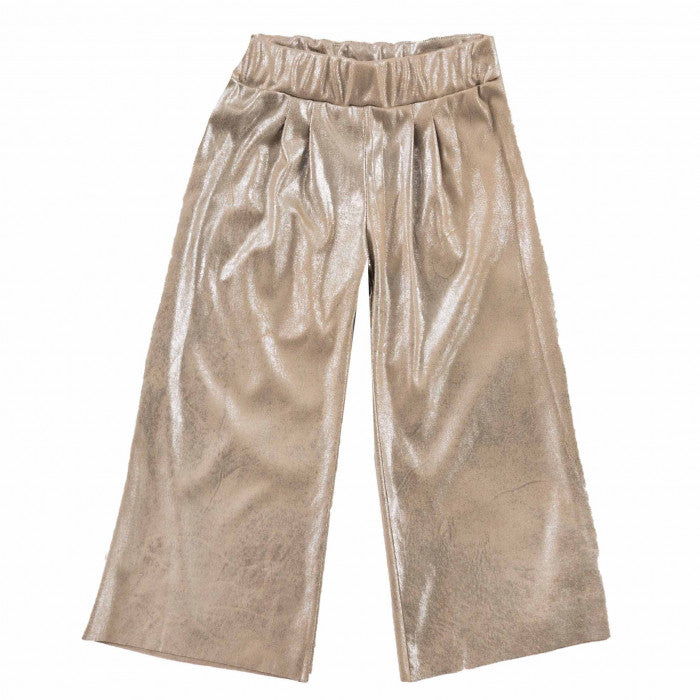 DAINETTO SPALMATO PALAZZO PANTS