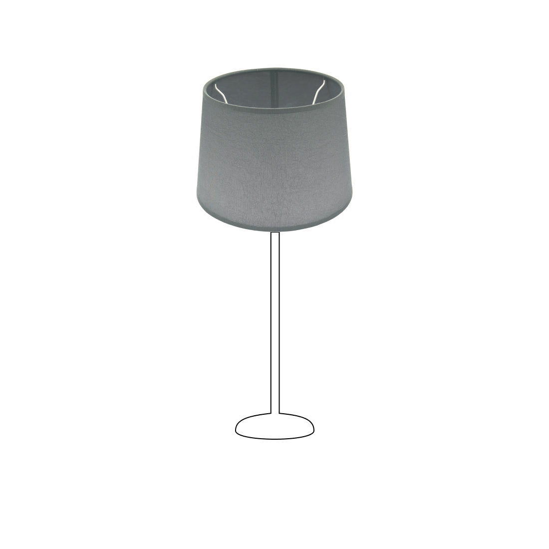 Abat-jour en tambour varié - Kera – Ø22 – Anthracite