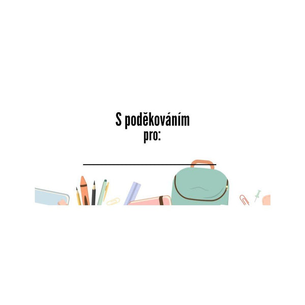 Gift card for the teacher for jam 1