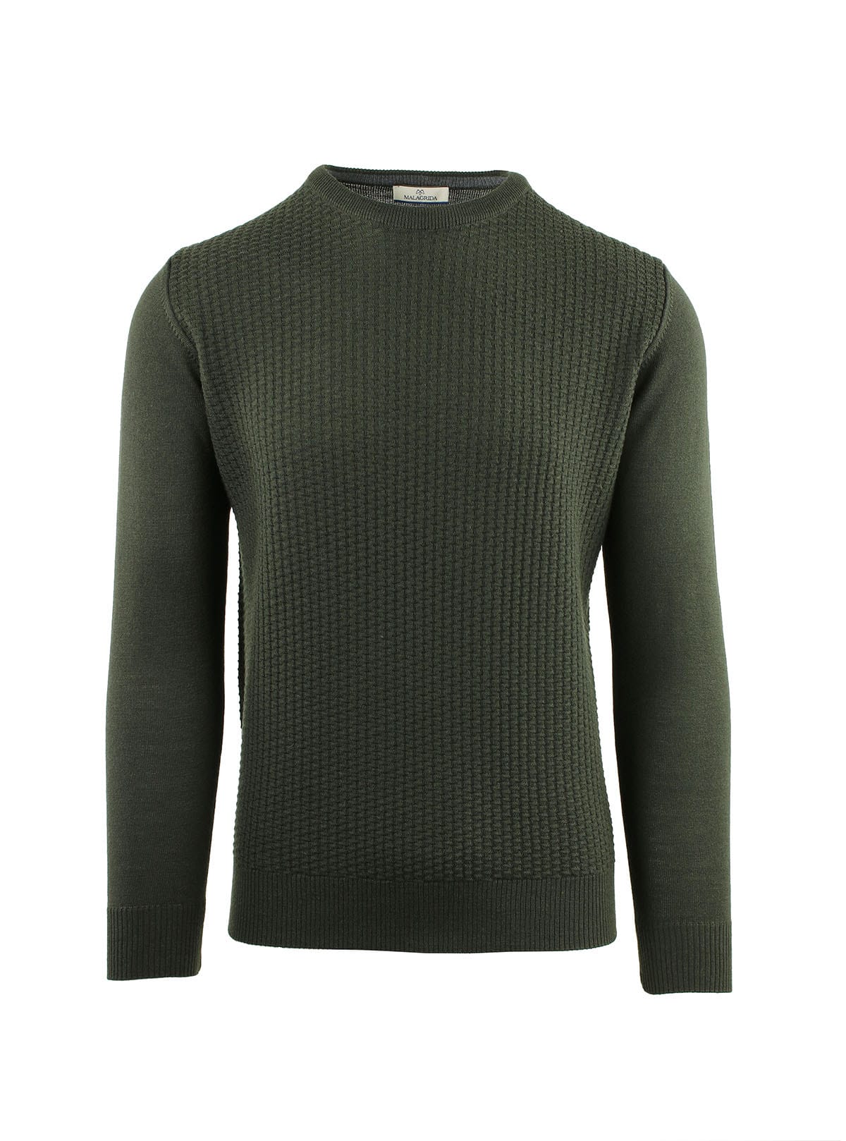 LINKS RIBBED CREW NECK