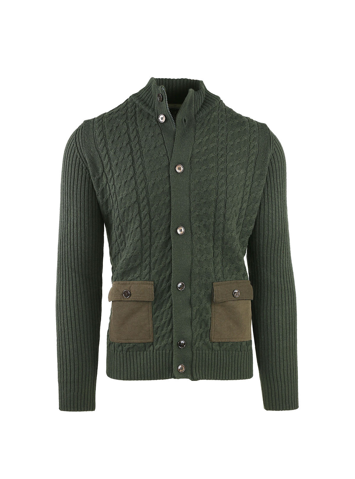 JACKET WITH BUTTONS AND BRAIDED WORK POCKETS
