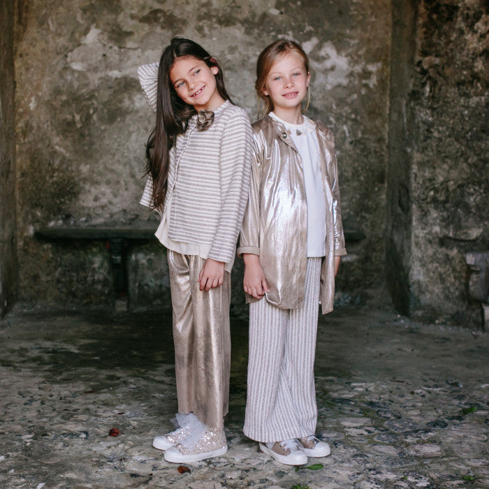DAINETTO SPALMATO PALAZZO PANTS