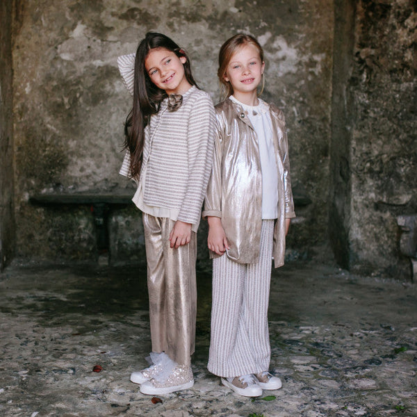 DAINETTO SPALMATO PALAZZO PANTS