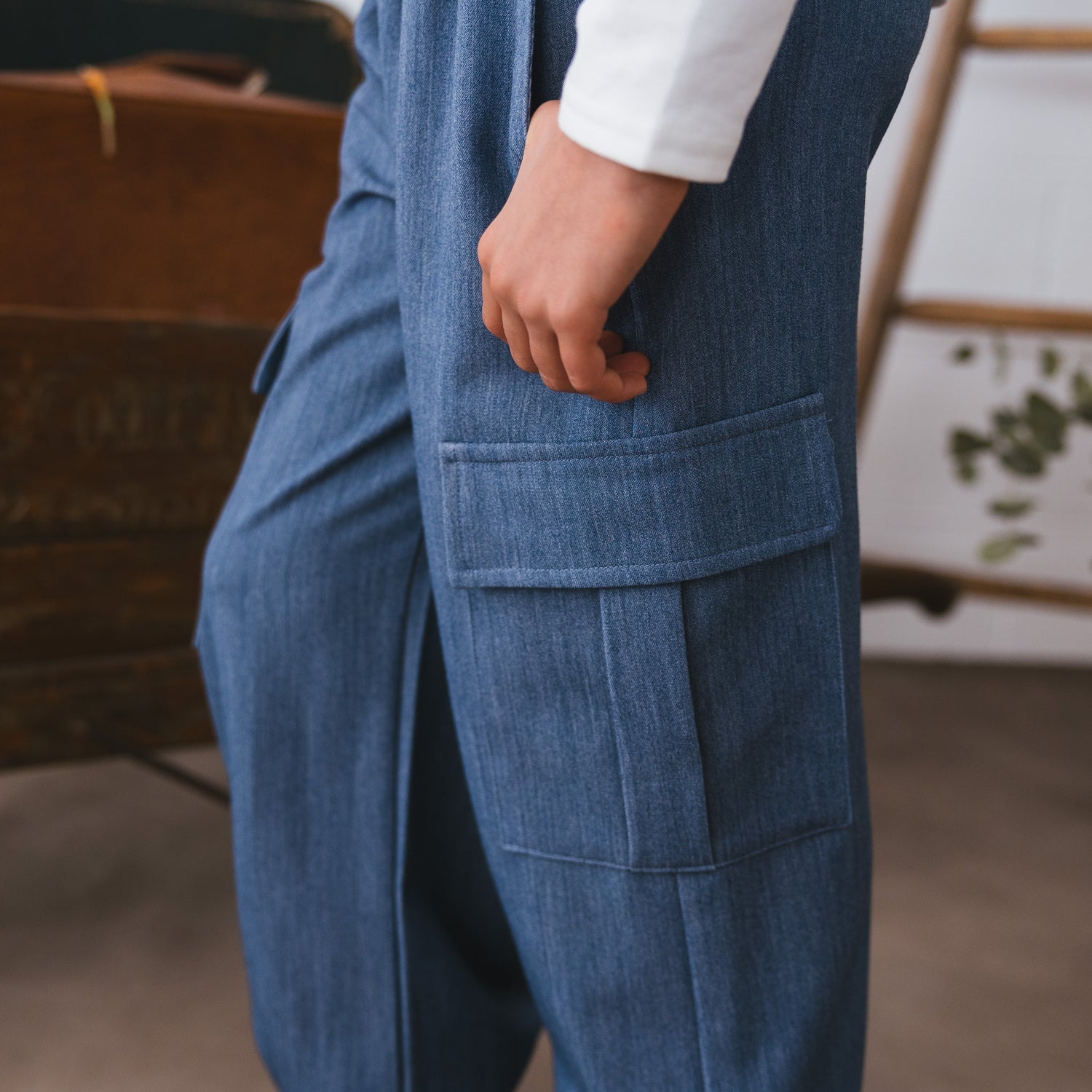 CARGO JEANS HLAČE