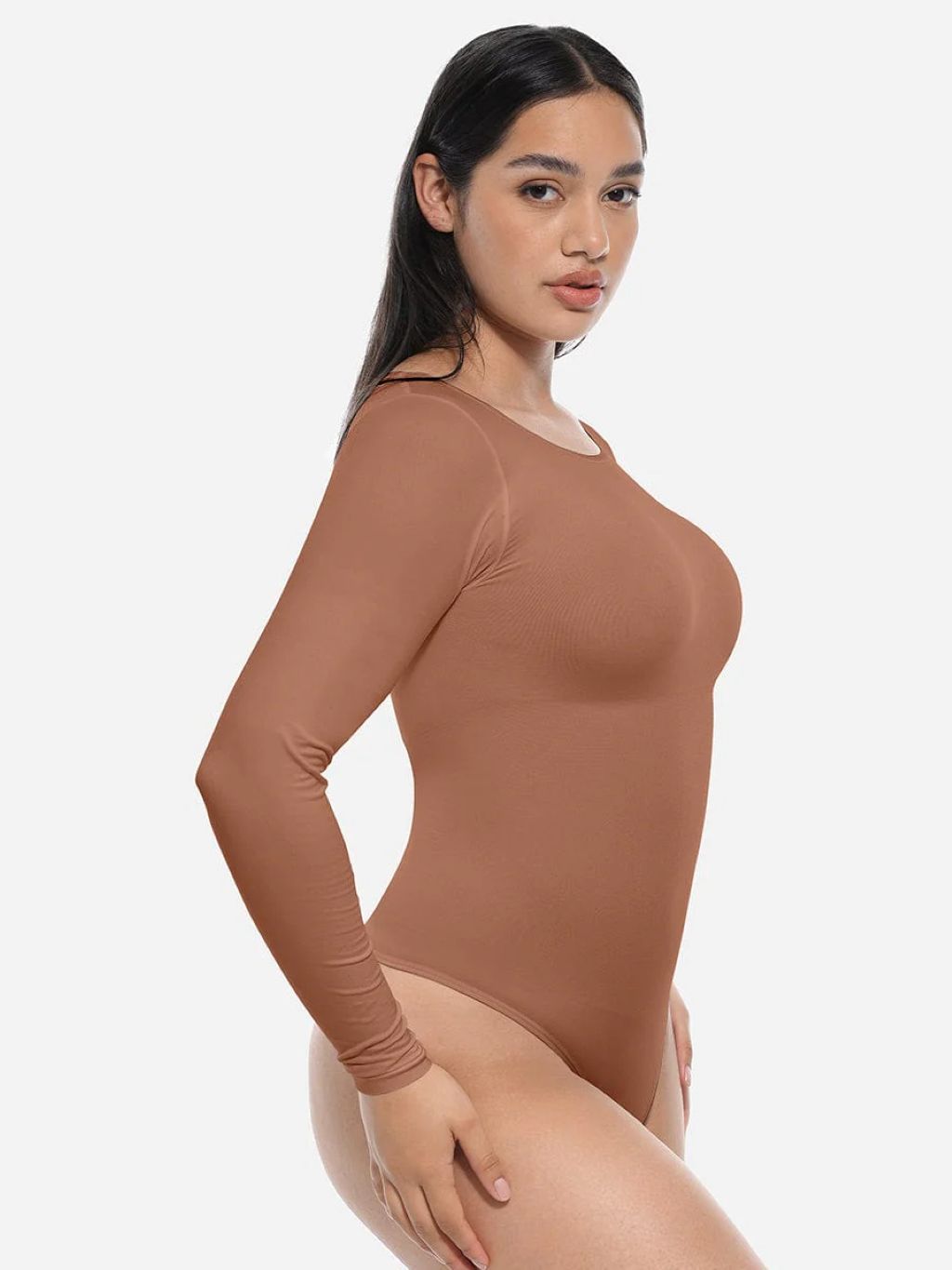Shaping bodysuit with long sleeves, NUDE size other: XL/XXL