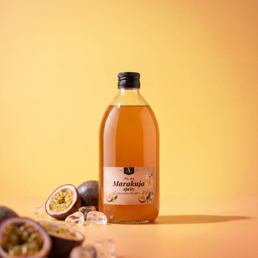 Passion Fruit Spritz – fruit syrup for summer drink 540 ml