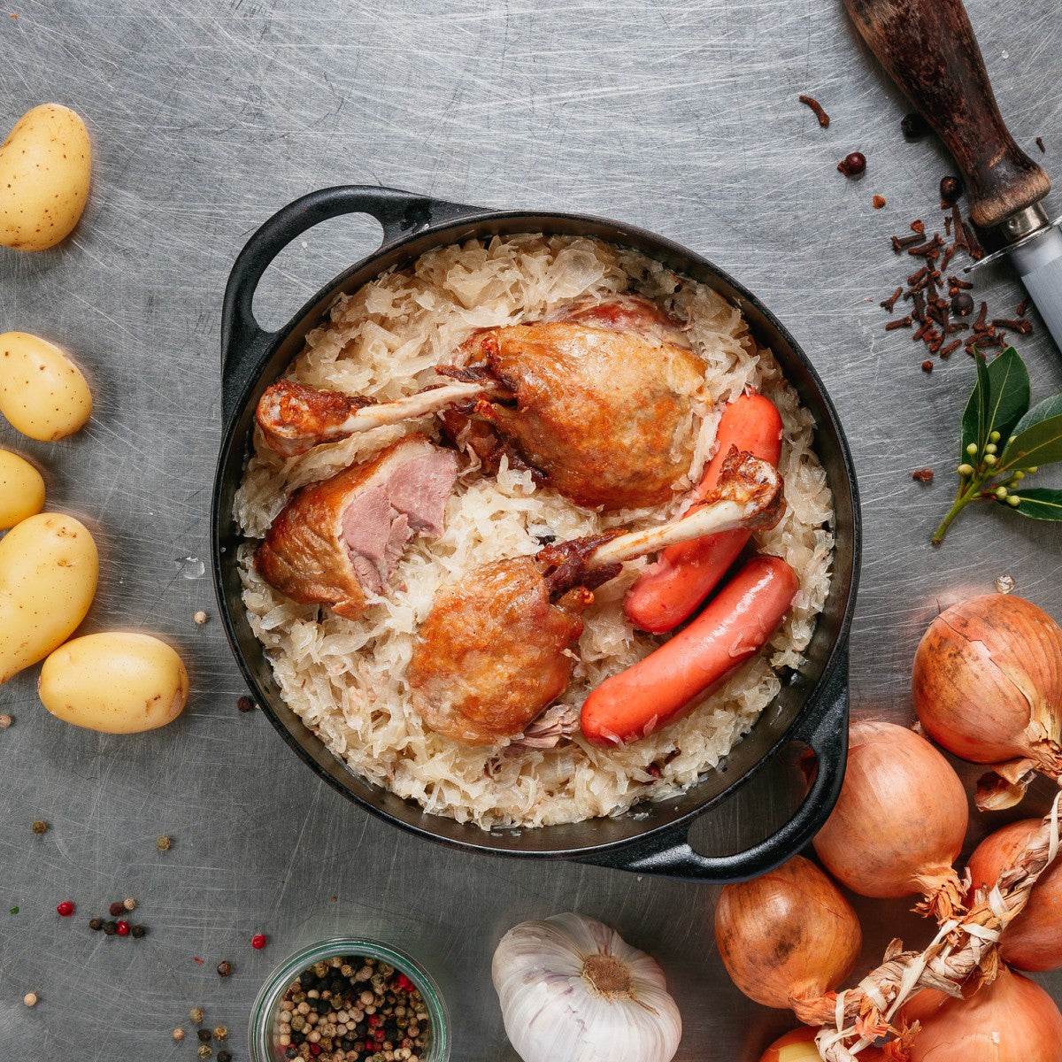 Choucroute de canard 2 personnes - 1300g