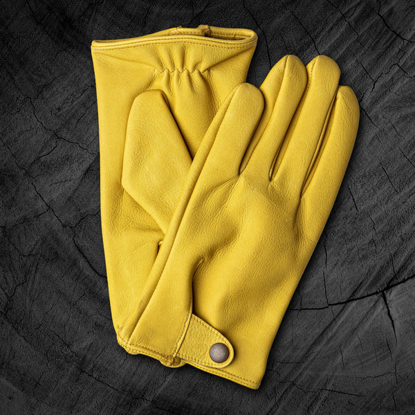 Men's Bushcraft Leather Gloves Suitable for Motorcycling