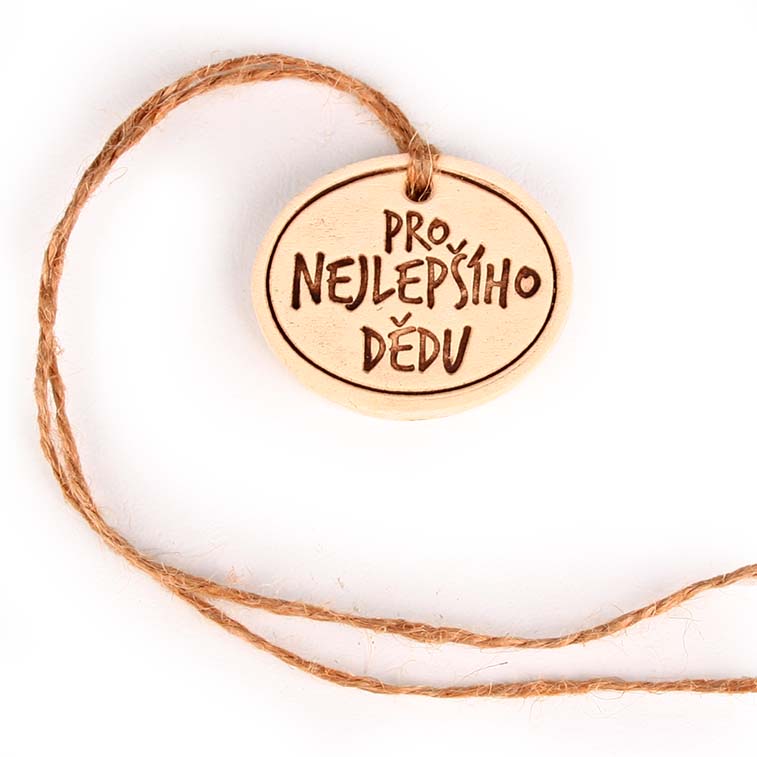 Ceramic Tag Oval - For Grandpa