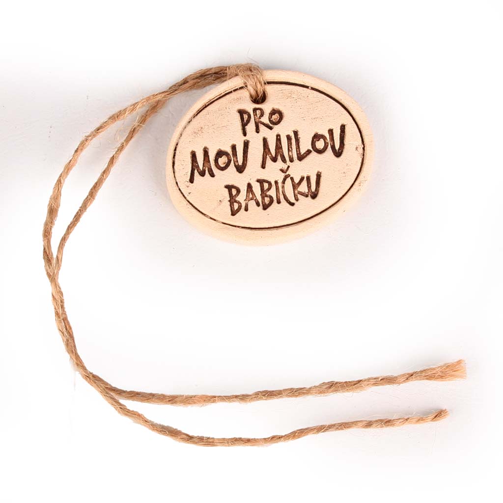 Ceramic Tag Oval - For Grandma