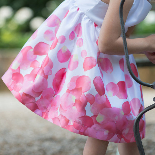 PRINTED PETAL DRESS