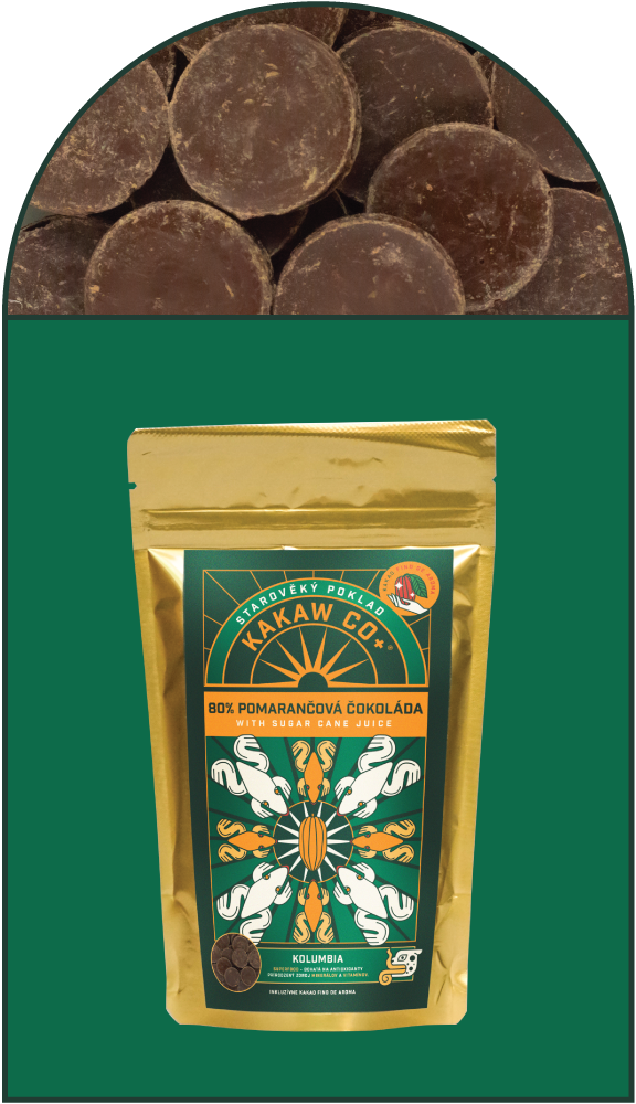 80% Orange Chocolate Colombia Weight: 750g