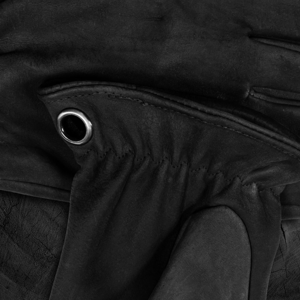 Men's Bushcraft Leather Gloves Made of Calfskin Suitable for Motorcycles