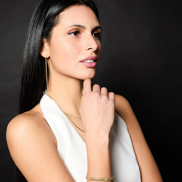 Silver bracelet plated in yellow gold ref. LC12