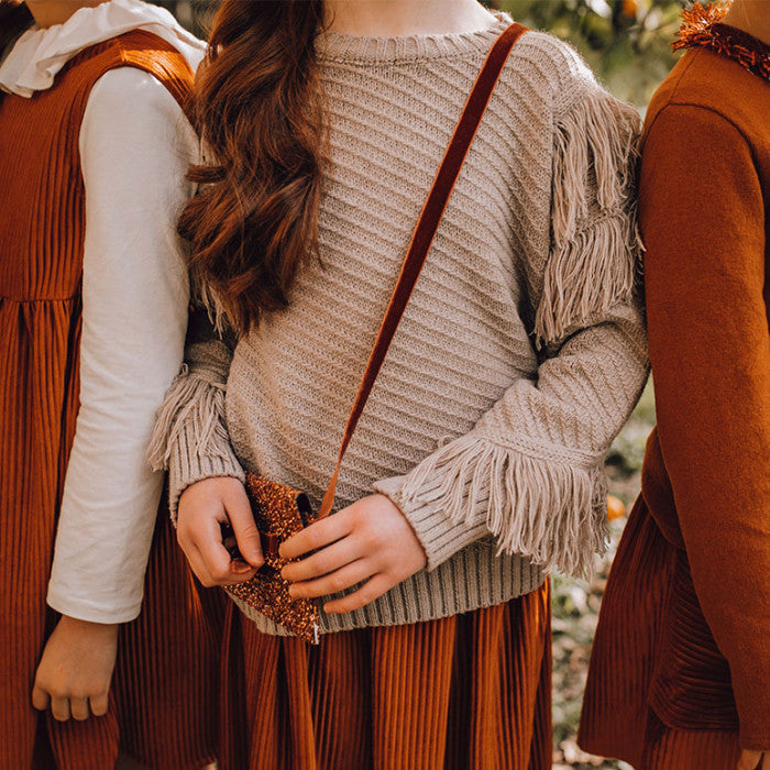SWEATER WITH FRINGES