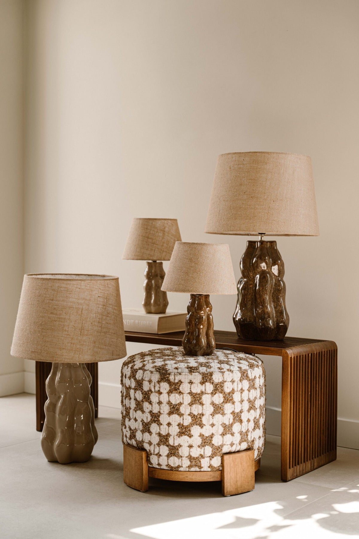 Indore Home - Verde - L - Schemerlamp - Bruin