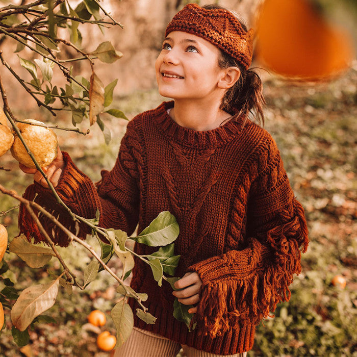 SWEATER WITH FRINGES