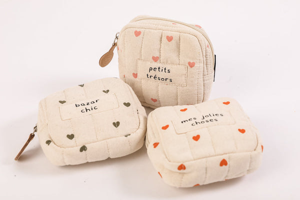 Vierkante Hart Portemonnee