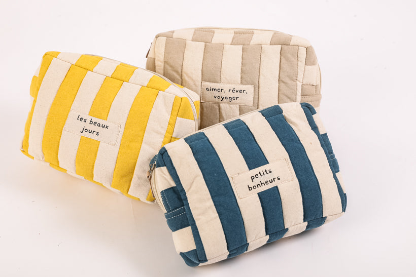 Emilienne Striped Pouch
