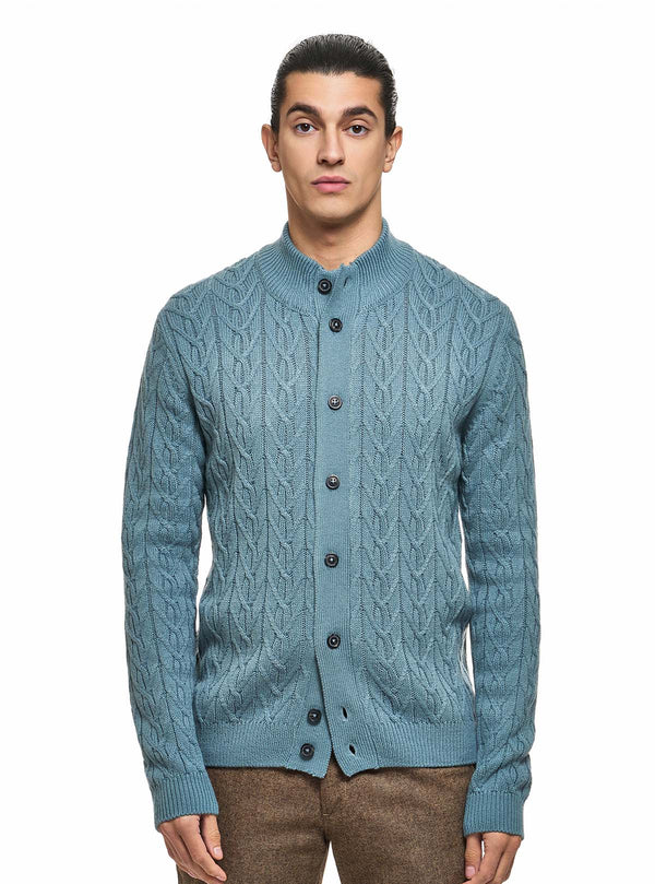 JACKET WITH BUTTONS, BRAID AND DIAMOND PATTERN WORKMANSHIP