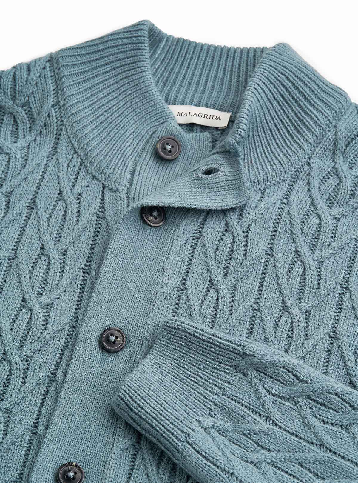 JACKET WITH BUTTONS, BRAID AND DIAMOND PATTERN WORKMANSHIP