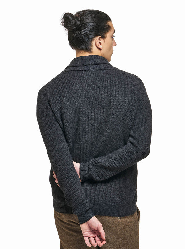 SHAWL COLLAR CARDIGAN ENGLISH KNIT