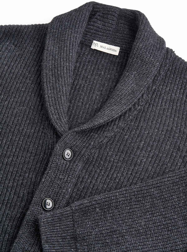 SHAWL COLLAR CARDIGAN ENGLISH KNIT