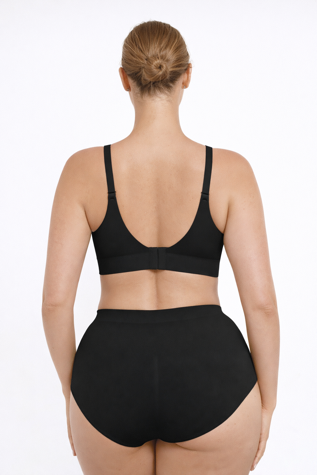 Gently Shaping Seamless Panties, BLACK Size: L