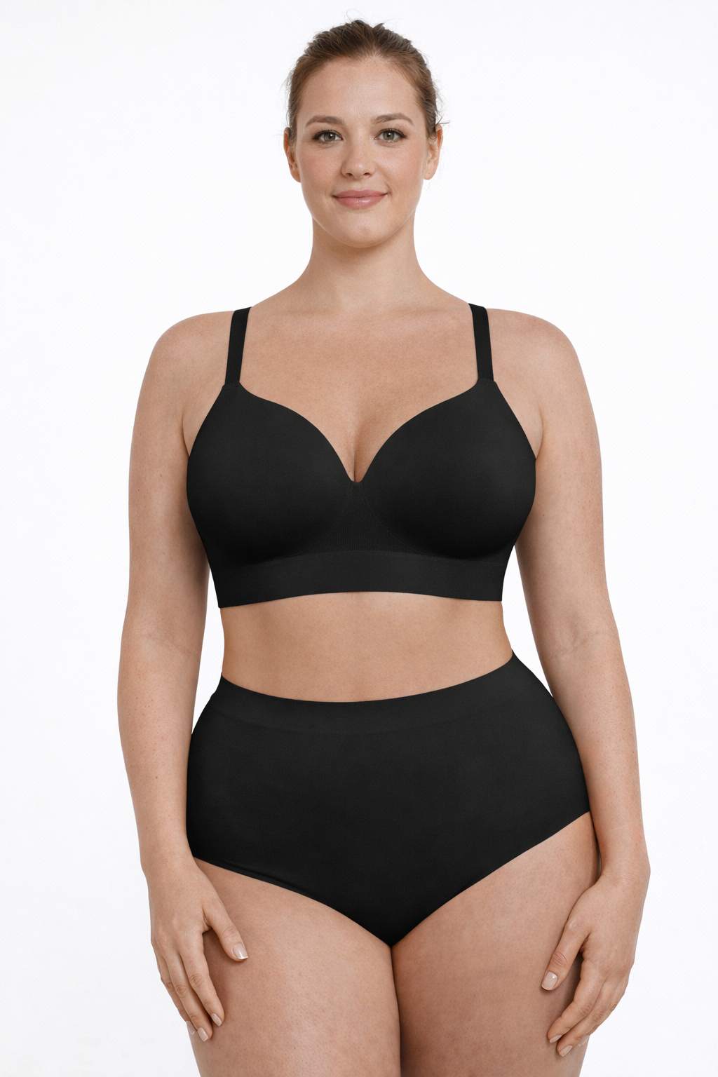 Gently Shaping Seamless Panties, BLACK Size: S
