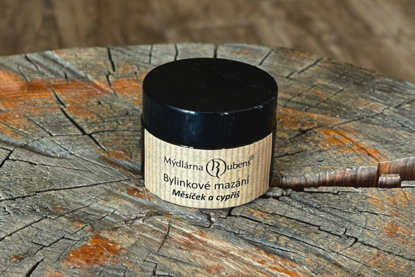 Bylinkové mazání - Měsíček a cypřiš Objem balení: 100 g