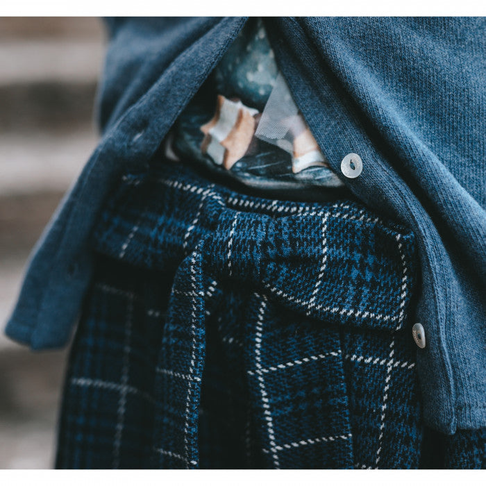 CHECKERED BERMUDA SHORTS WITH BOW