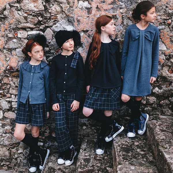 CHECKERED BERMUDA SHORTS WITH BOW