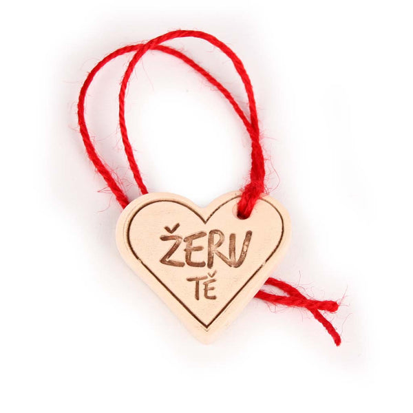 Ceramic Heart Tag - I Love You