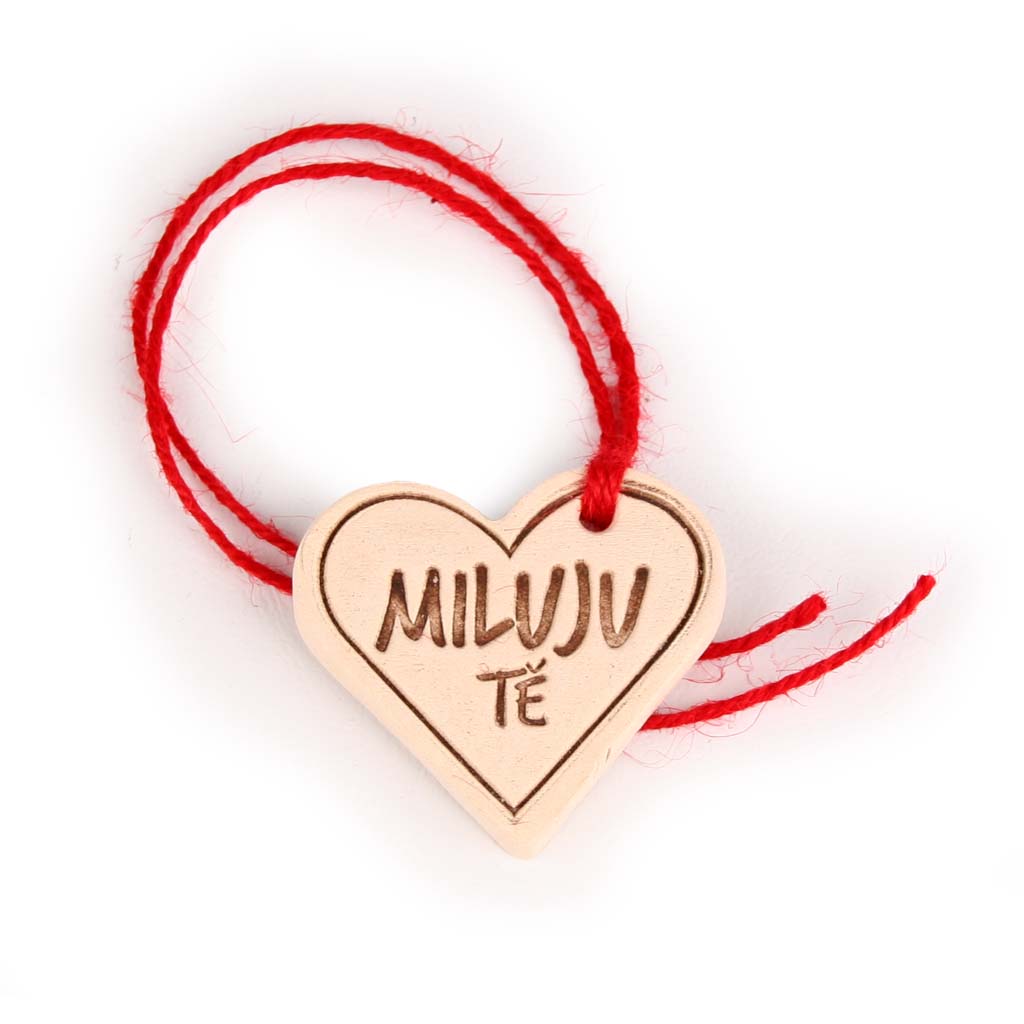 Ceramic Heart Tag - I Love You