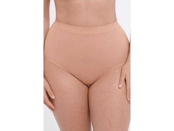 Gently Shaping Seamless Panties, DARK NUDE Size: L