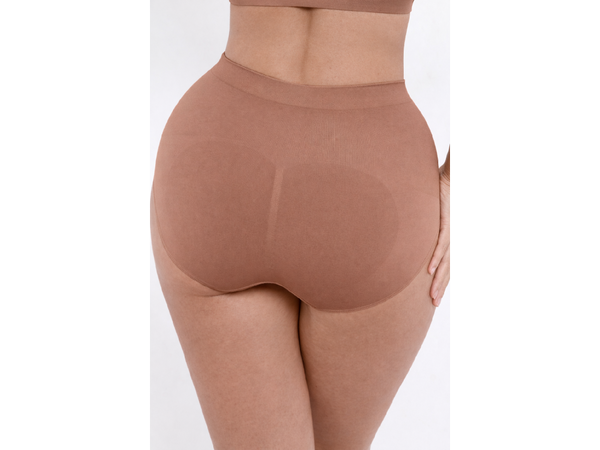 Gently Shaping Seamless Panties, LIGHT BROWN Size: L