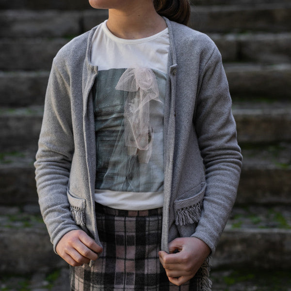 PINK BALLERINA PRINT T-SHIRT