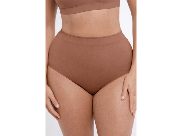 Lightly Shaping Seamless Panties, LIGHT BROWN M