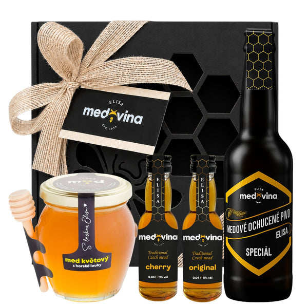Elisa Honey Selection – Gift Set with Mead, Honey Beer, and Honey
