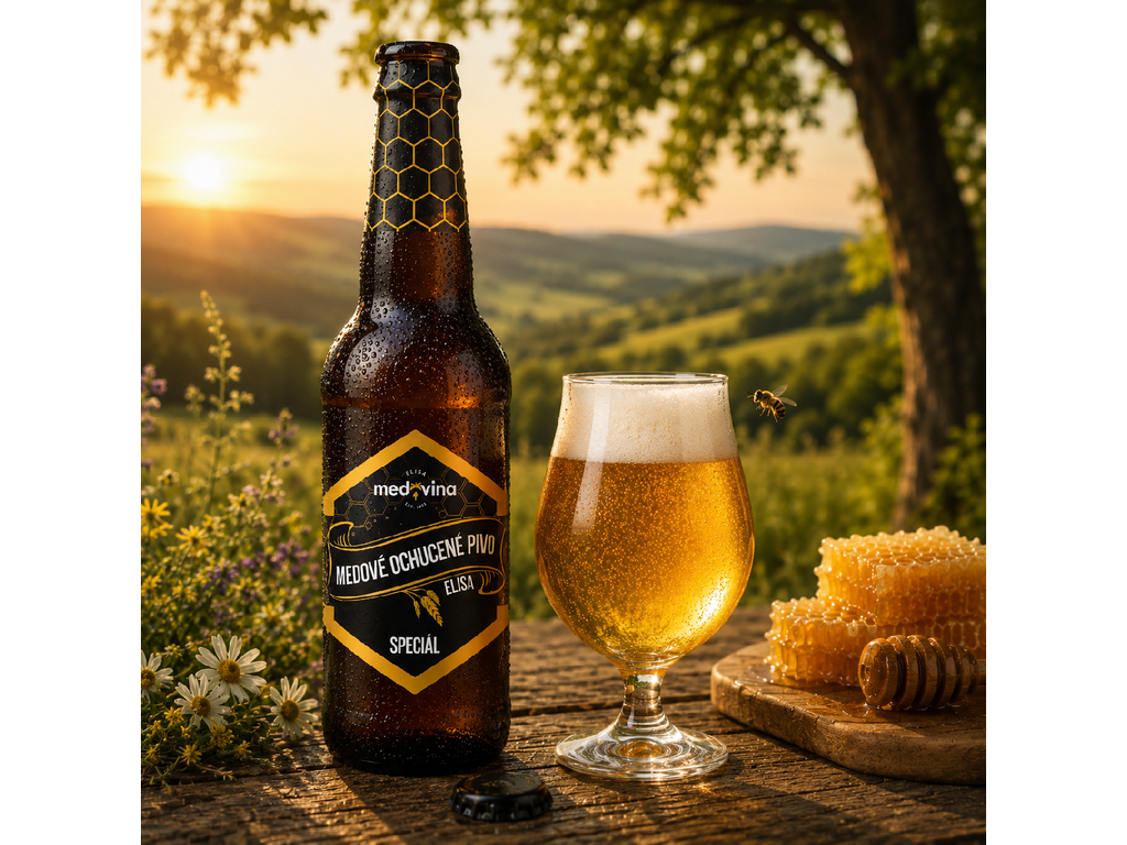 Elisa Medové pivo Originál 5,9% 0,33 l sklo