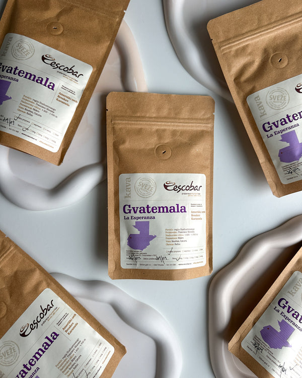 Coffee Escobar Guatemala LA ESPERANZA | aroma: American walnut, peach, caramel