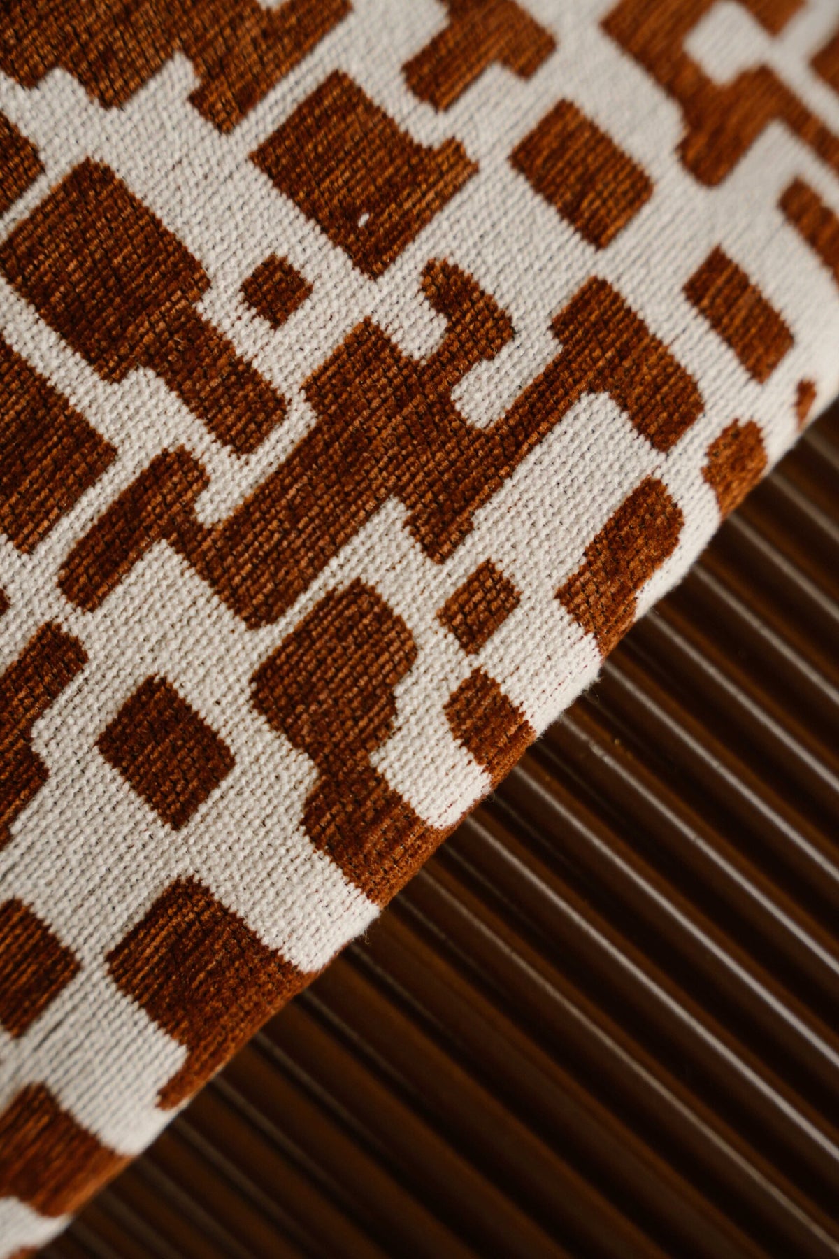Indore Home - Saar - Pouf - Ottoman - Brown - Beige