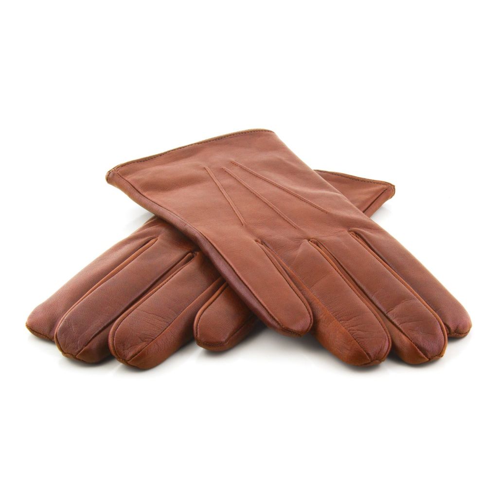Modern Men's Leather Gloves with Cashmere