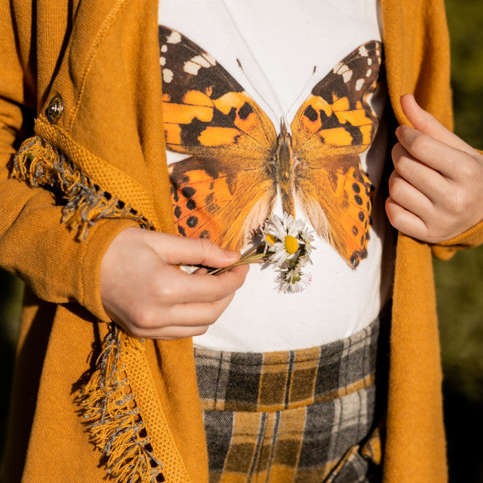 T-SHIRT STAMPA FARFALLA