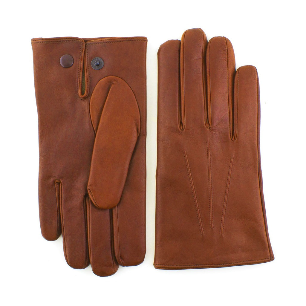 Modern Men's Leather Gloves with Cashmere